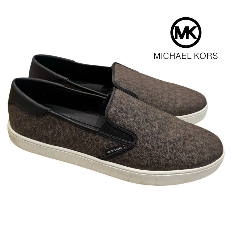 Michael Kors Men's Keaton MK Logo Slip-On Shoes Loafers Sneakers 12